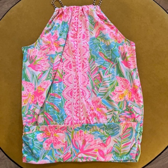 Lilly Pulitzer Tops - Lilly Pulitzer Pink and Green Floral Top